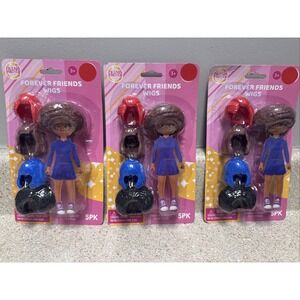 Lot Of 3 Packs new Friends Forever Doll Wigs, 5-in Pack( 15 Total)